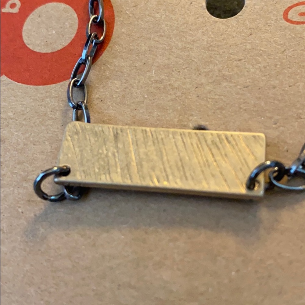 1 LEFT - NEW “free spirit” etched bar necklace - Picture 4 of 6